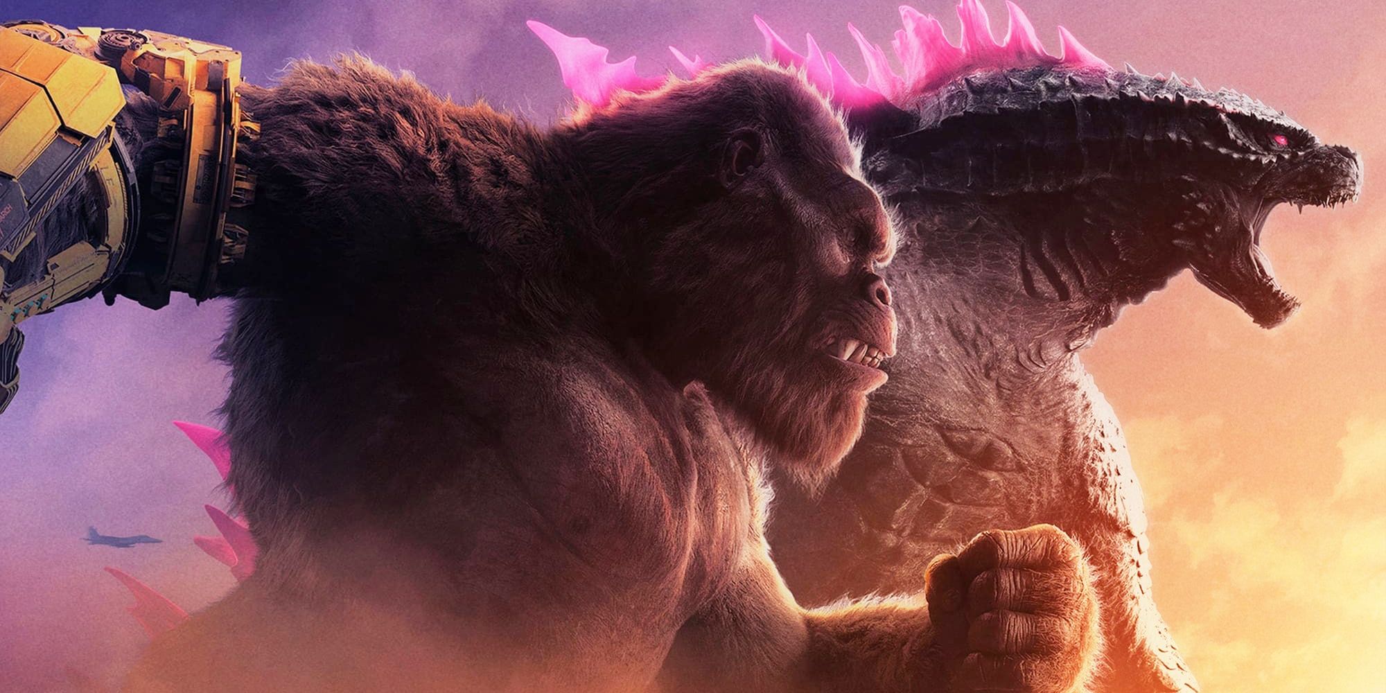 Godzilla and Kong running alongside each other in 'Godzilla x Kong: The New Empire'