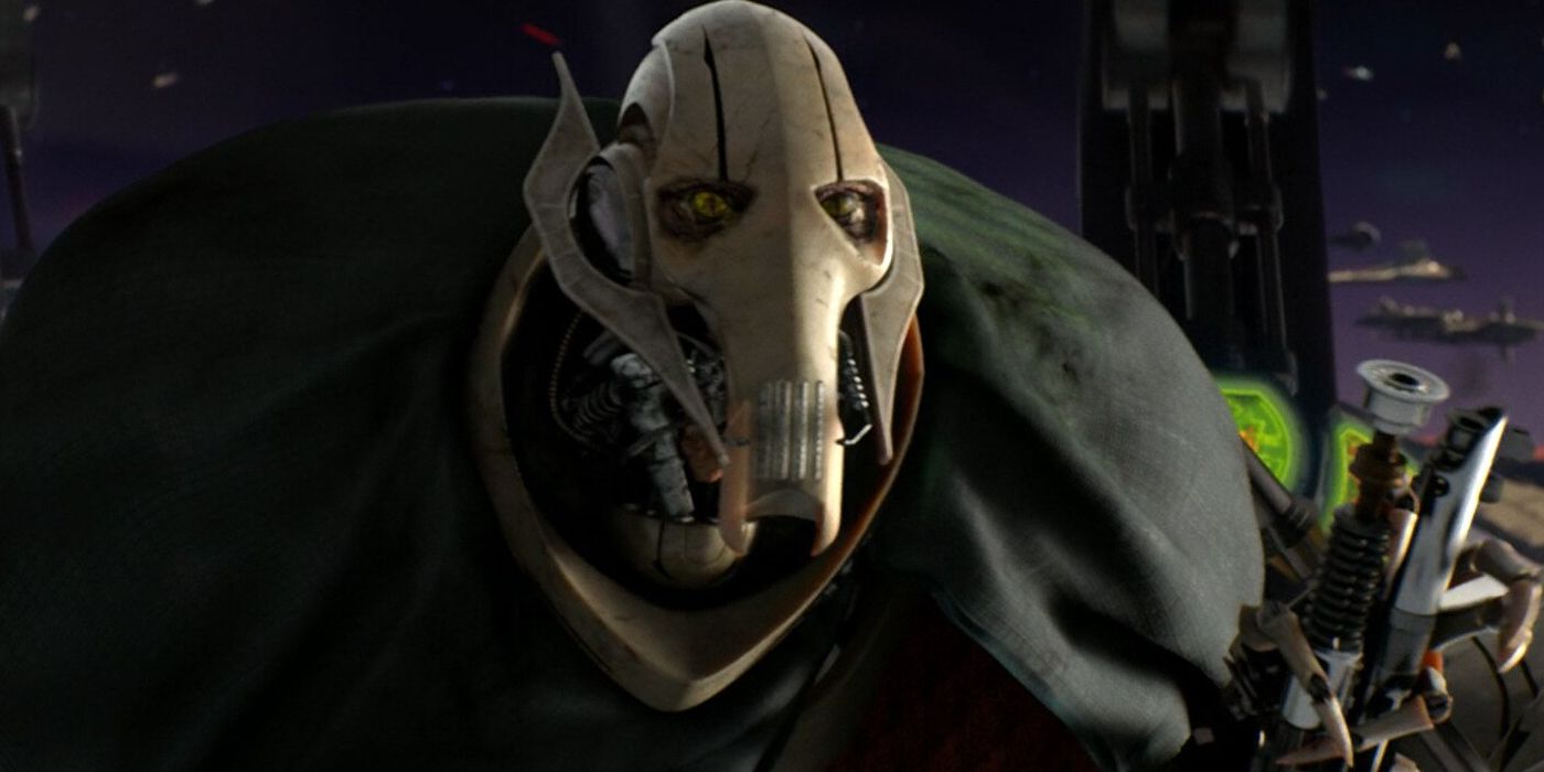 General Grievous looking intently ahead in Star Wars: Episode III - Revenge of the Sith