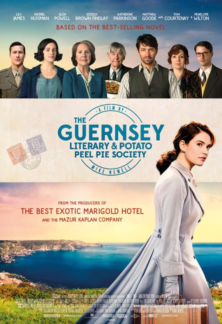 Movie poster for The Guernsey Literary and Potato Peel Pie Society
