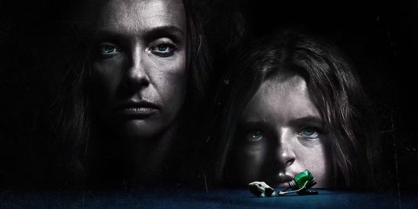 Promotional image for 'Hereditary' showing Tori Collette and Milly Shapiro