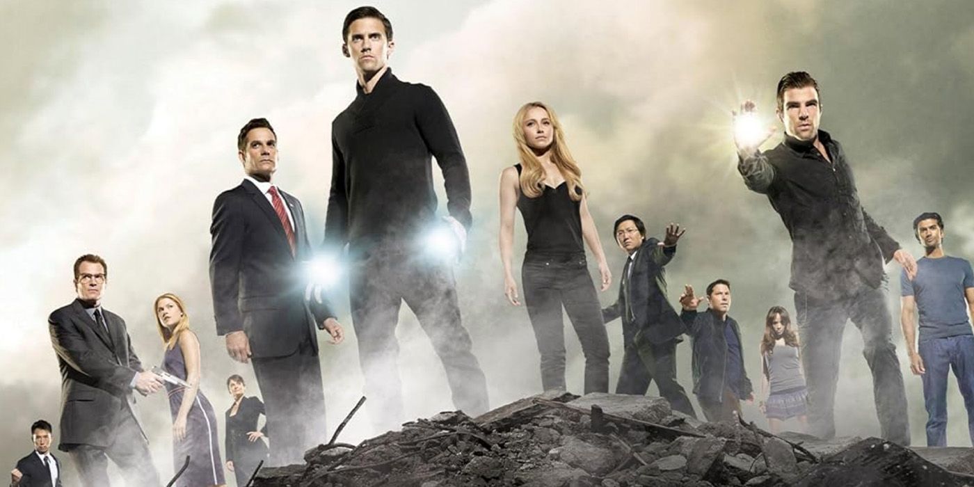 'Heroes' TV series cast poses for a NBC promotional photo.