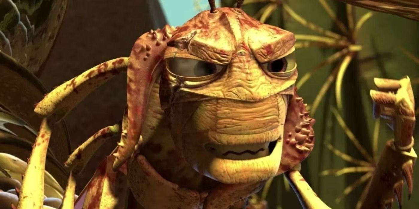 Hopper clenching his fist in &lsquo;A Bug&rsquo;s Life&rsquo;