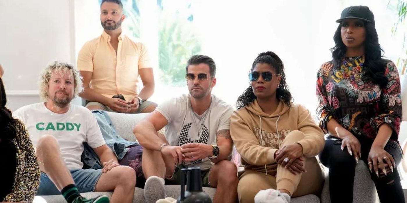 Jonny Fairplay, Shake, Johnny Bananas, Omarosa, and New York during &lsquo;House of Villains&rsquo; Season 1.