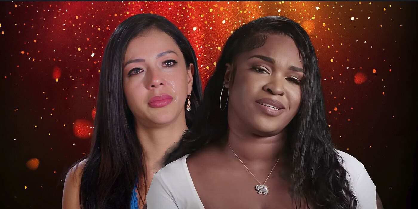 People from the reality TV shows Love  after Lockup and 90 Day Fiance in a custom image with a sparkle background
