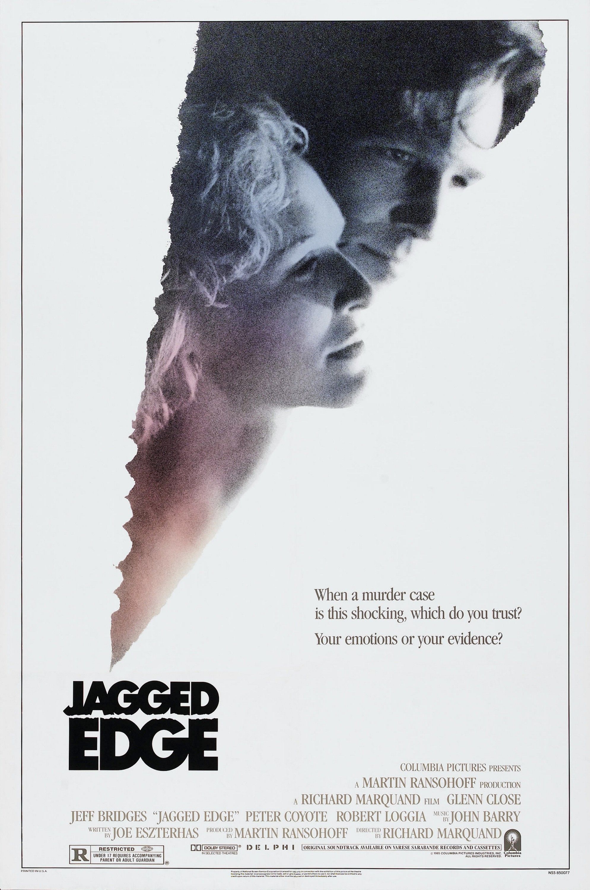 Jagged Edge 1985 Film Poster