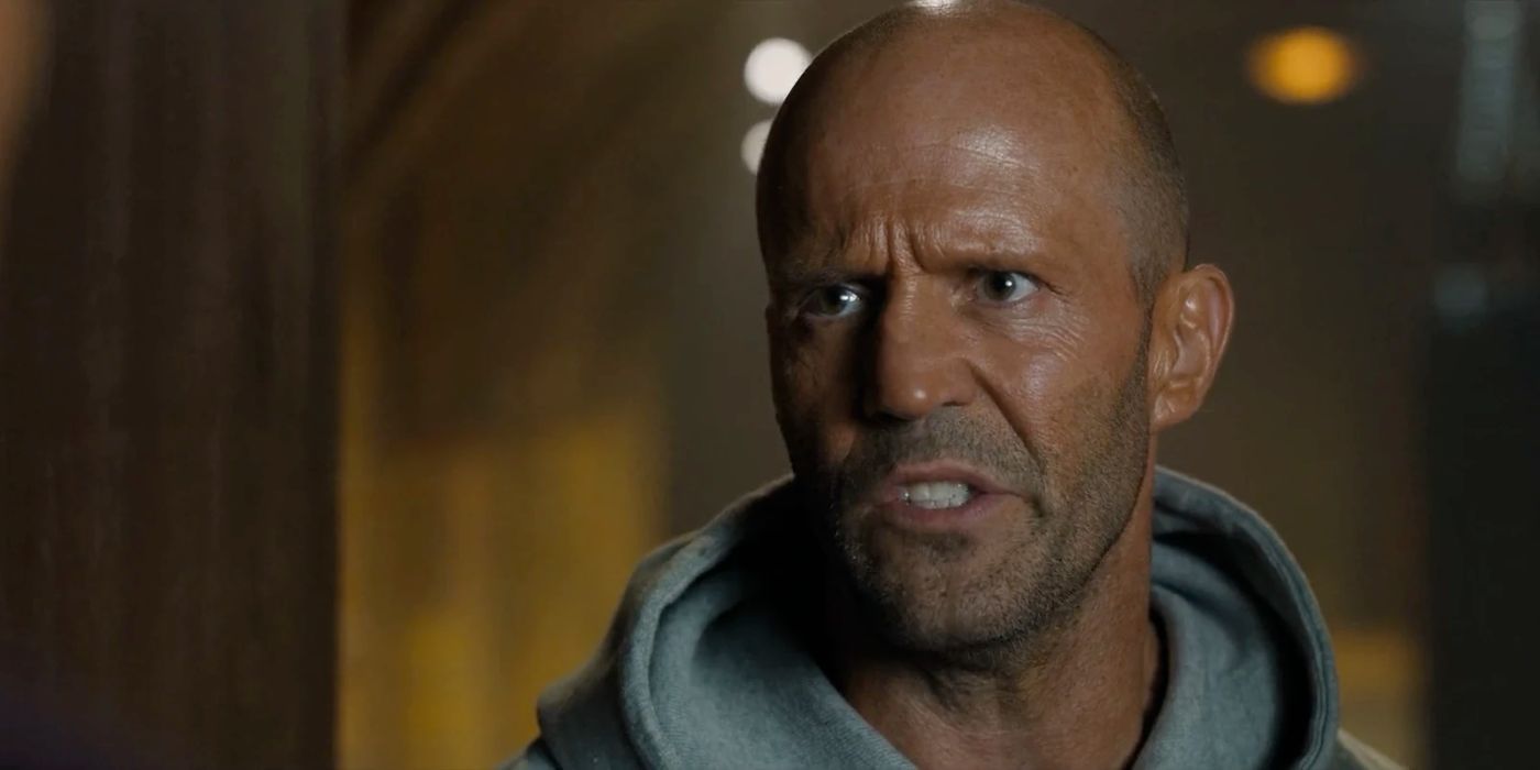 Jason Statham grimacing in Hobbs and Shaw-1