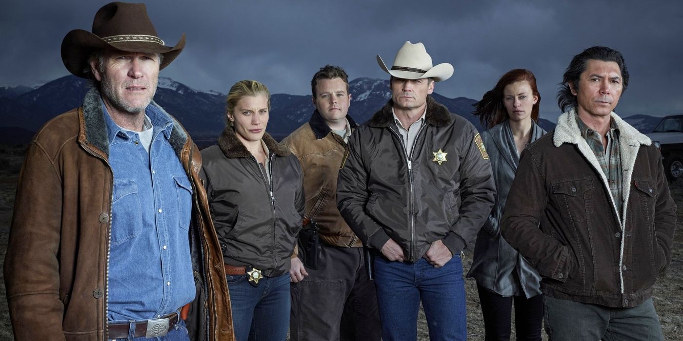 The Longmire cast in a promo for the series