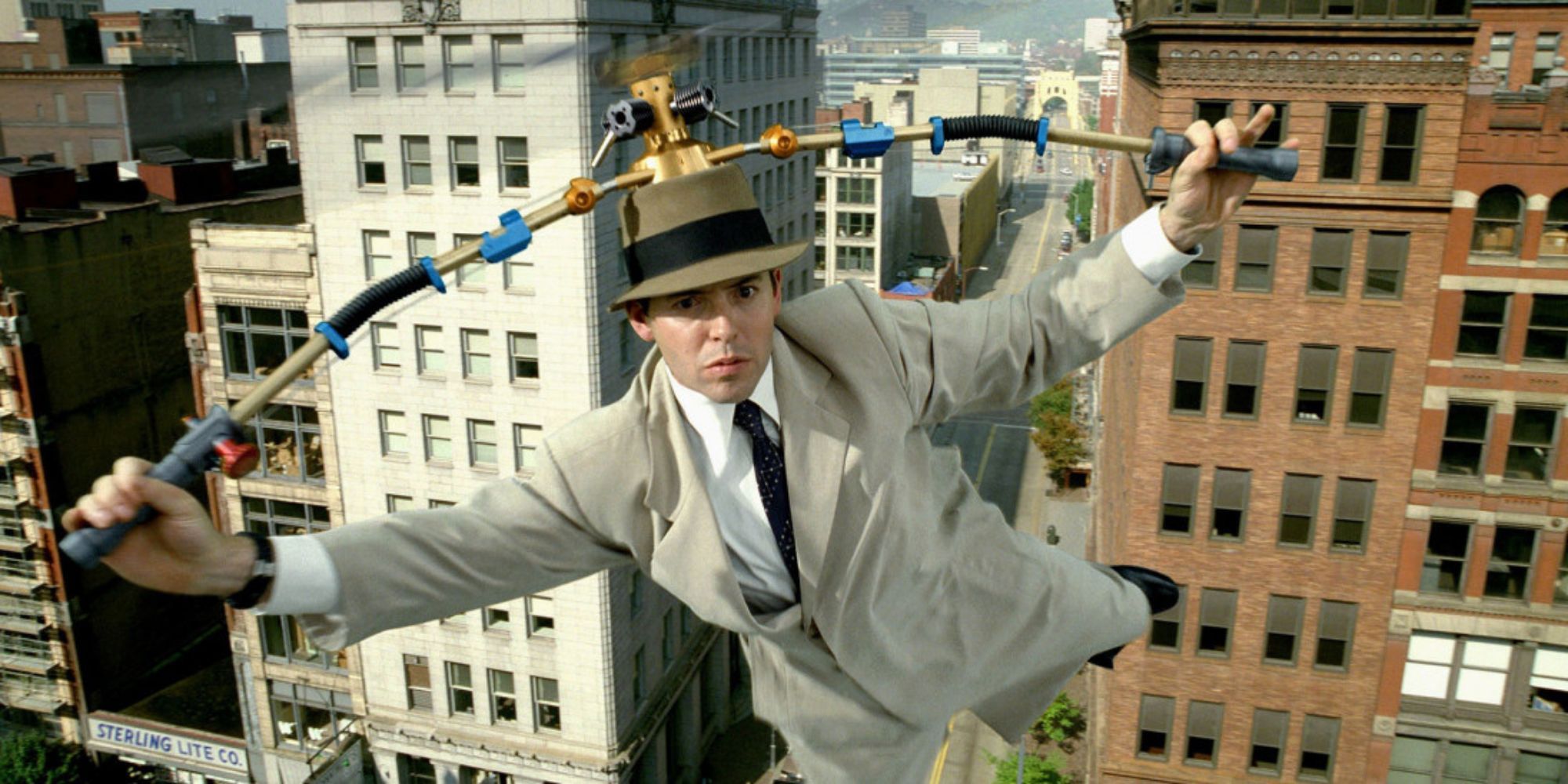 Matthew Broderick using Go-Go-Chopper in Inspector Gadget 1999