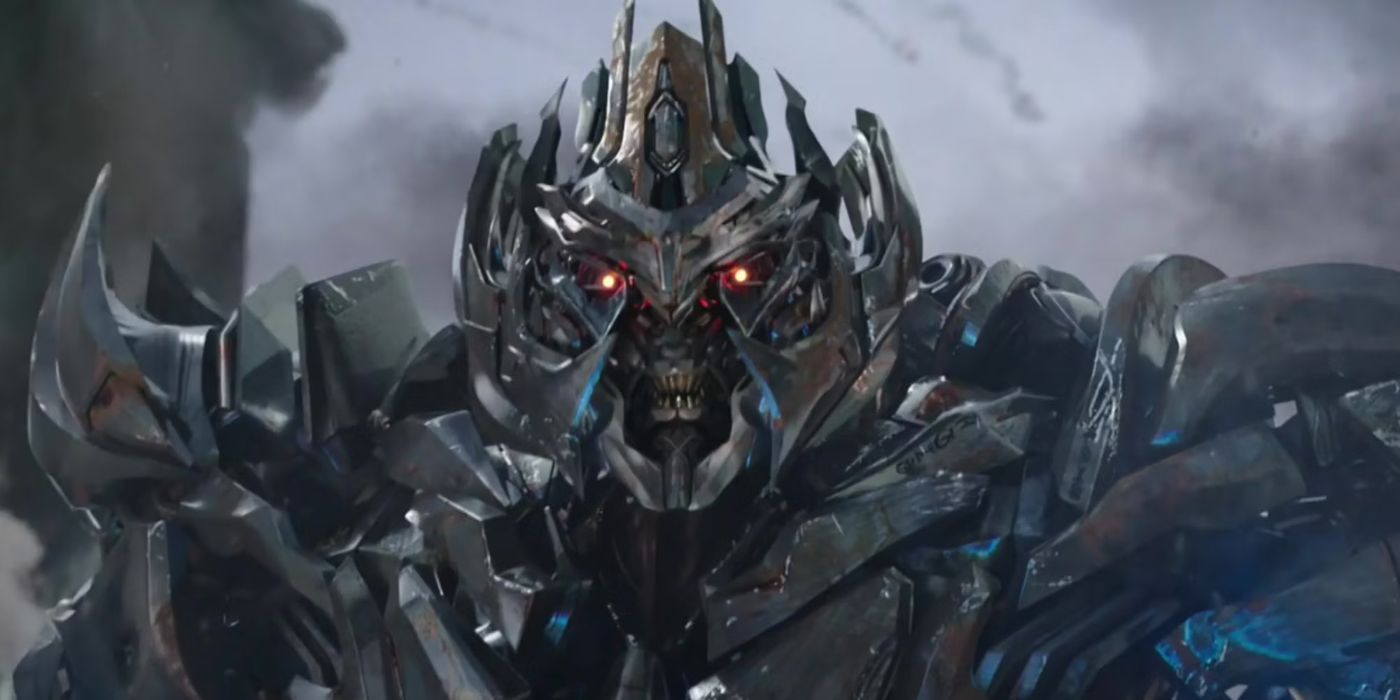 Primer plano de Megatron de Transformers