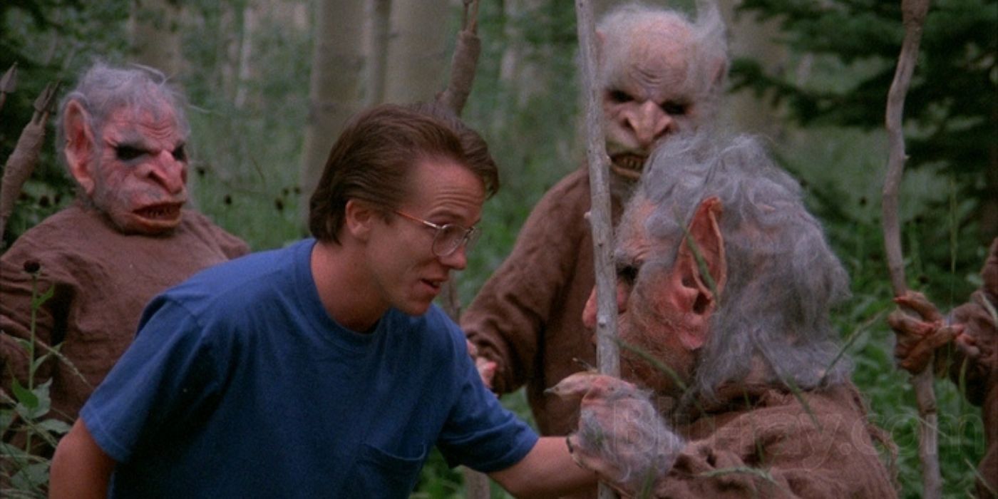 Arnold talking to the goblina in in Troll 2