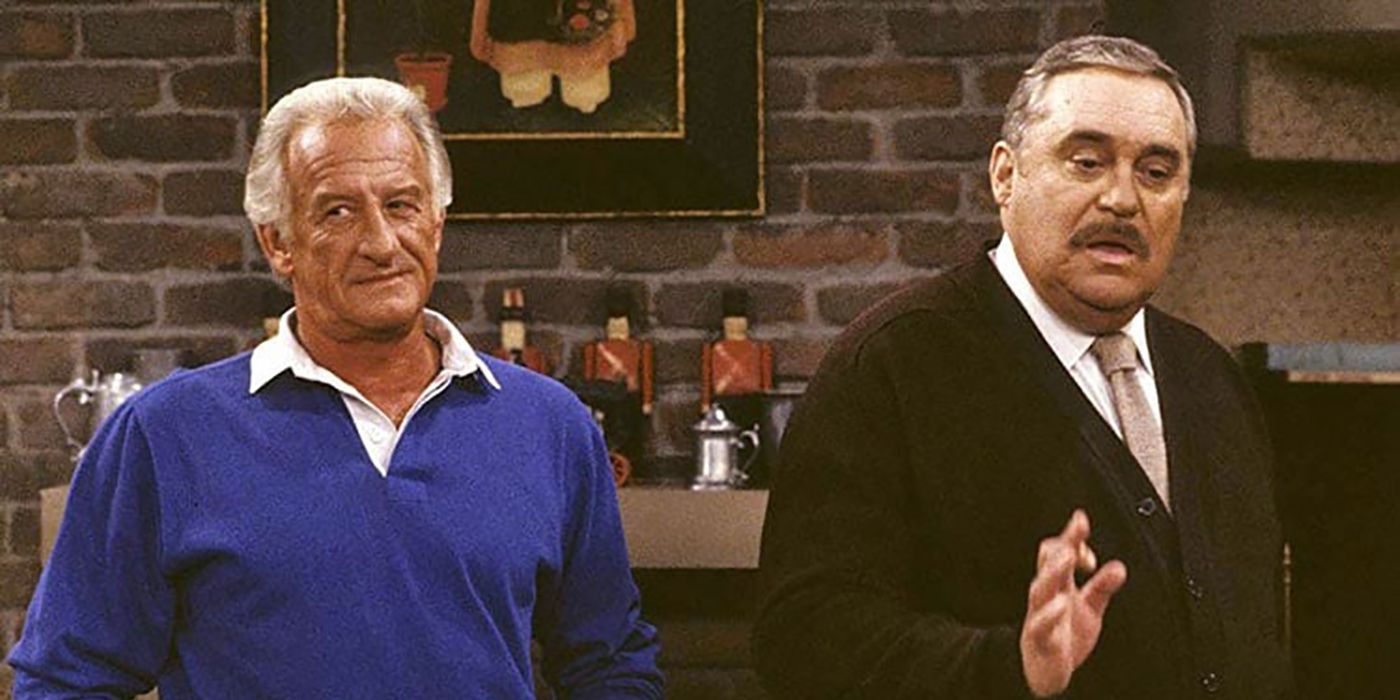 Bob Ueker as George Owens and Christopher Hewitt as Mr. Belvedere in 'Mr. Belvedere'