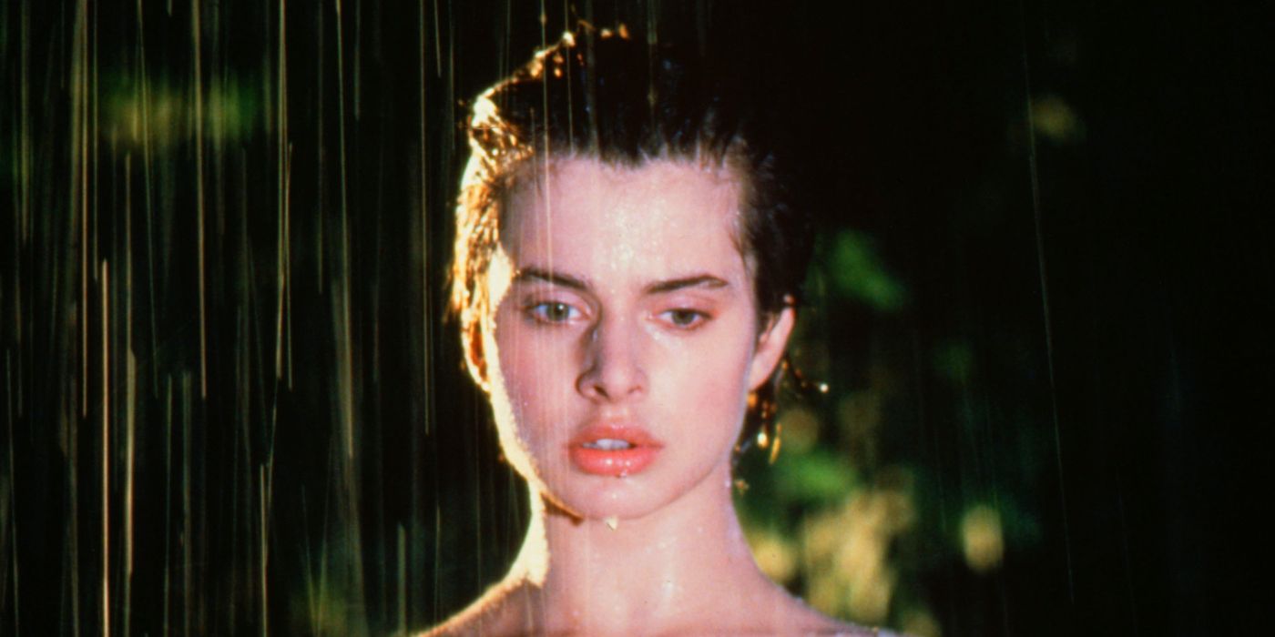 Nastassja Kinski in the rain in Cat People (1982)