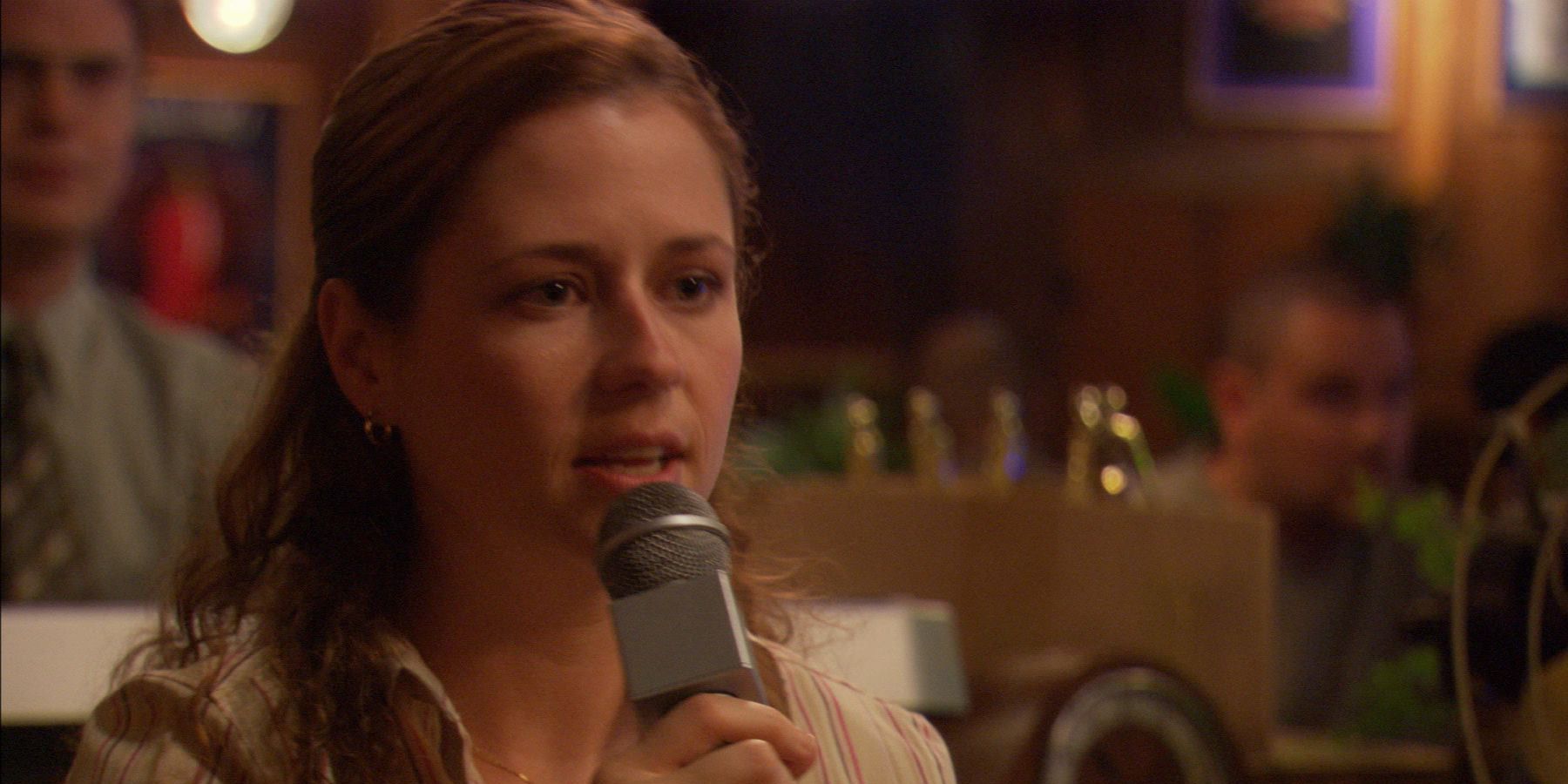 Pam making a speech in The Office, Season 2, Episode 1, The Dundies