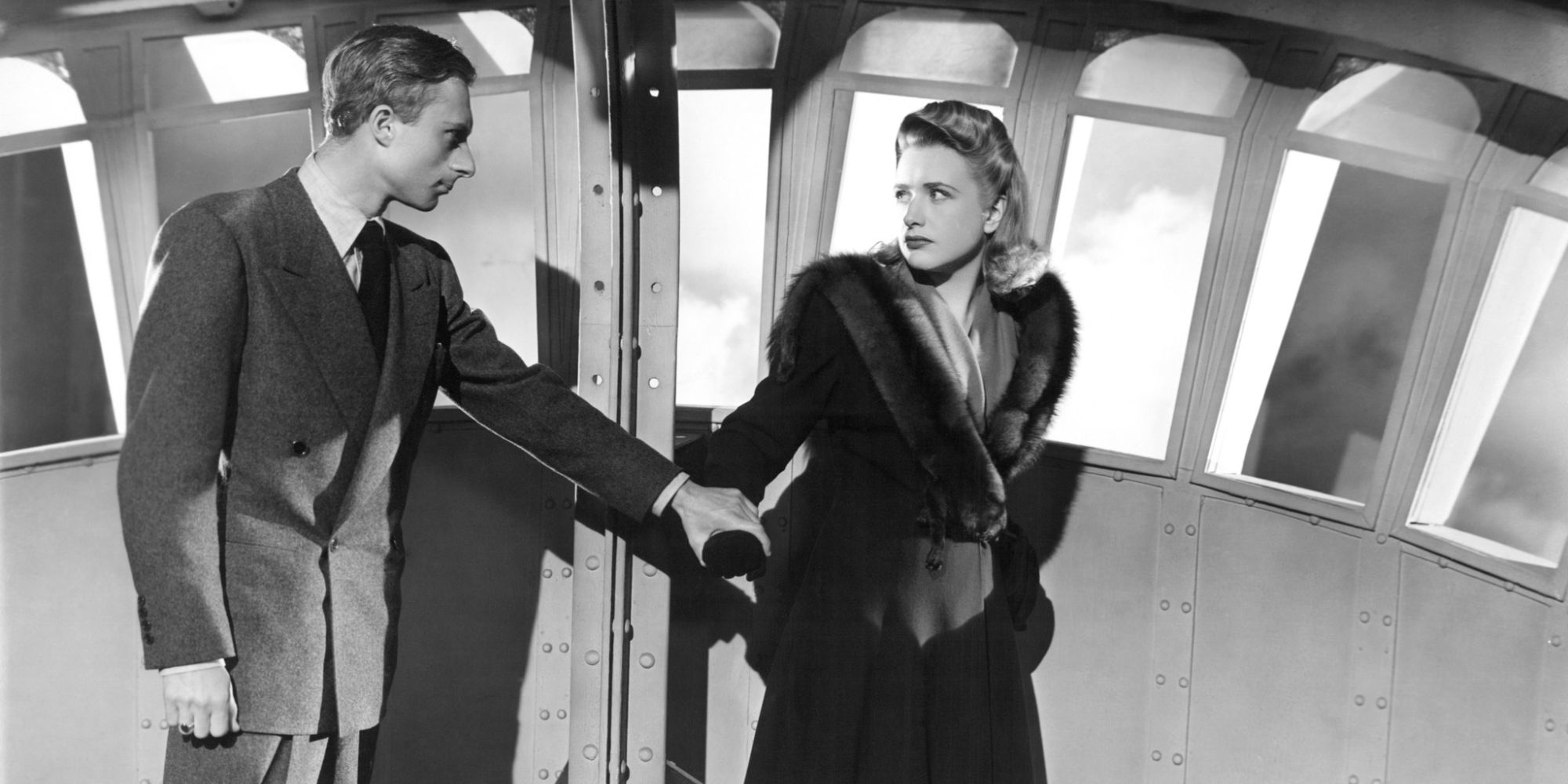 Priscilla Lane and Norman Lloyd in Saboteur (1942)