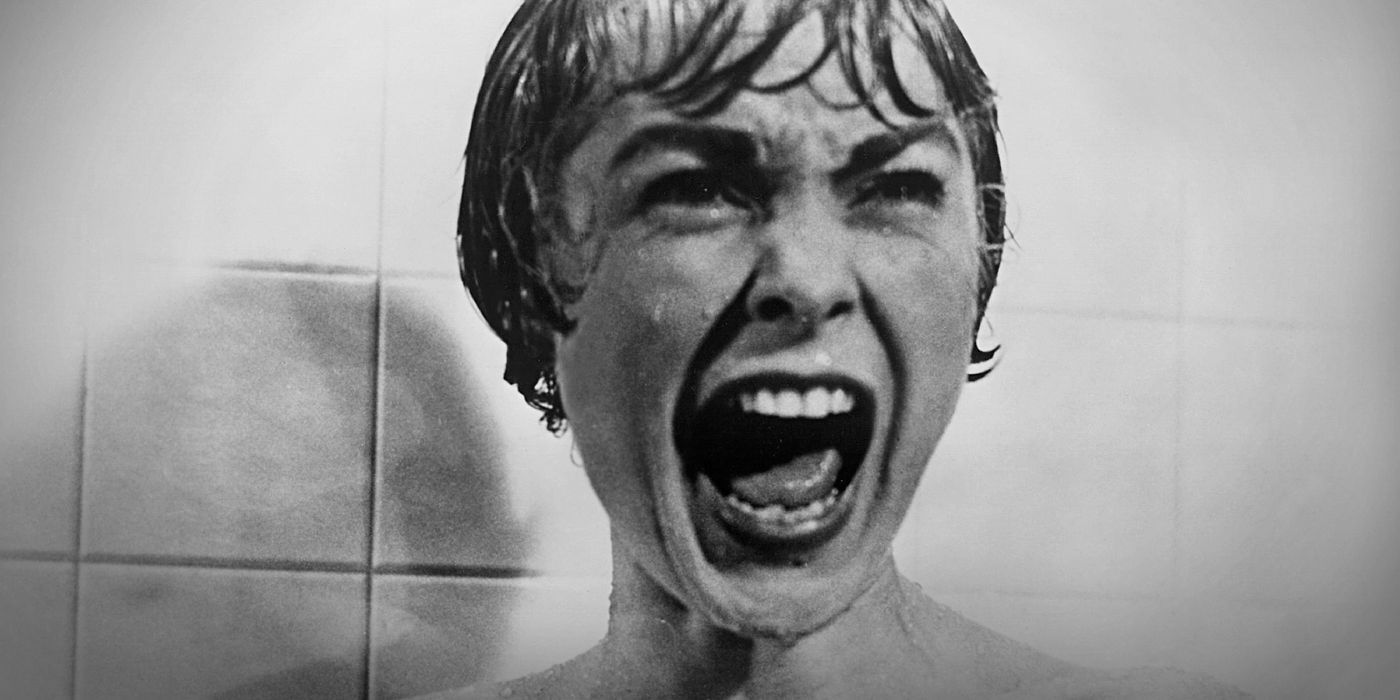 Marion Crane screams in the shower in Psycho