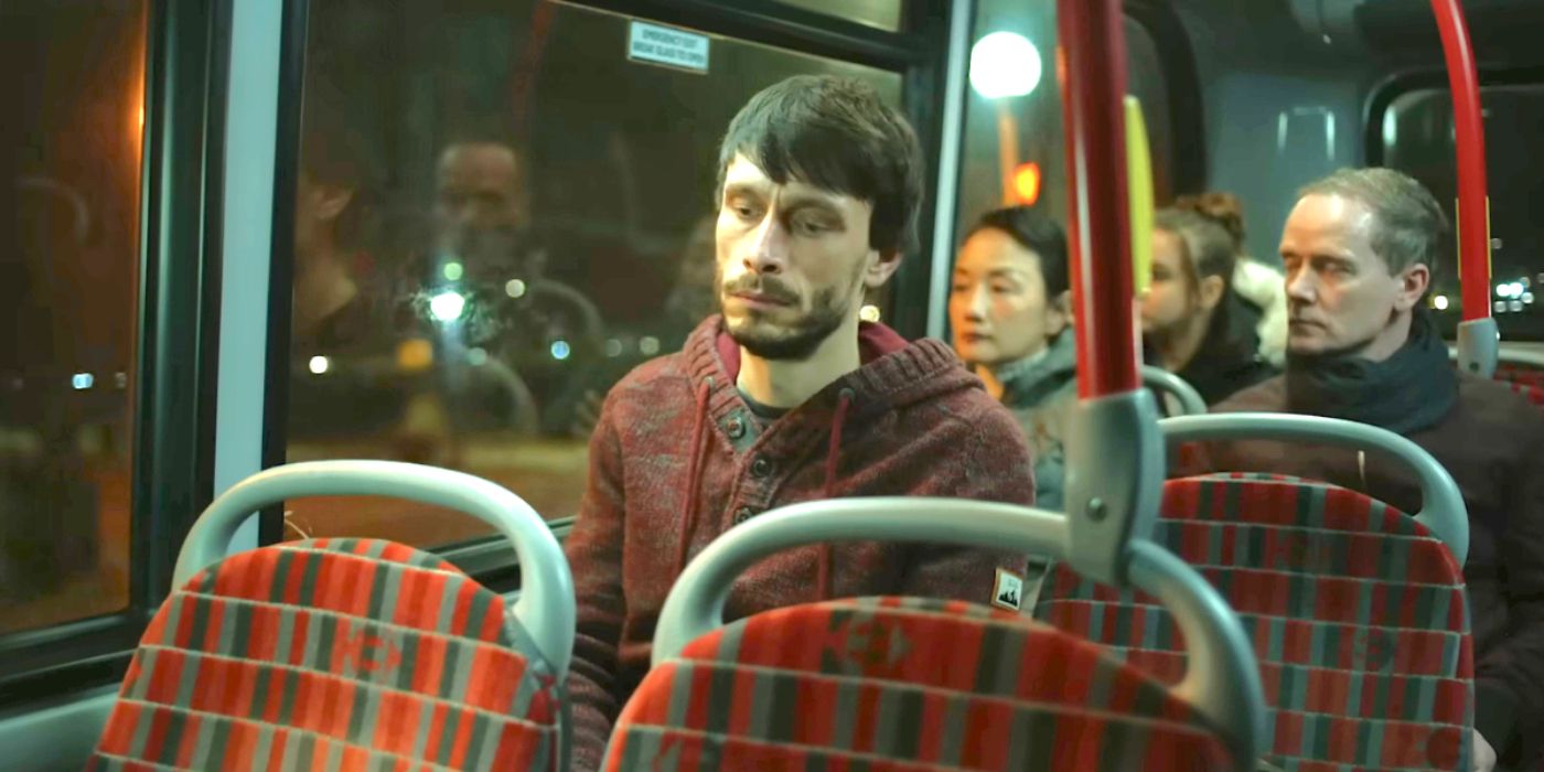 Richard Gadd As Donny riding the bus in 'Baby Reindeer'