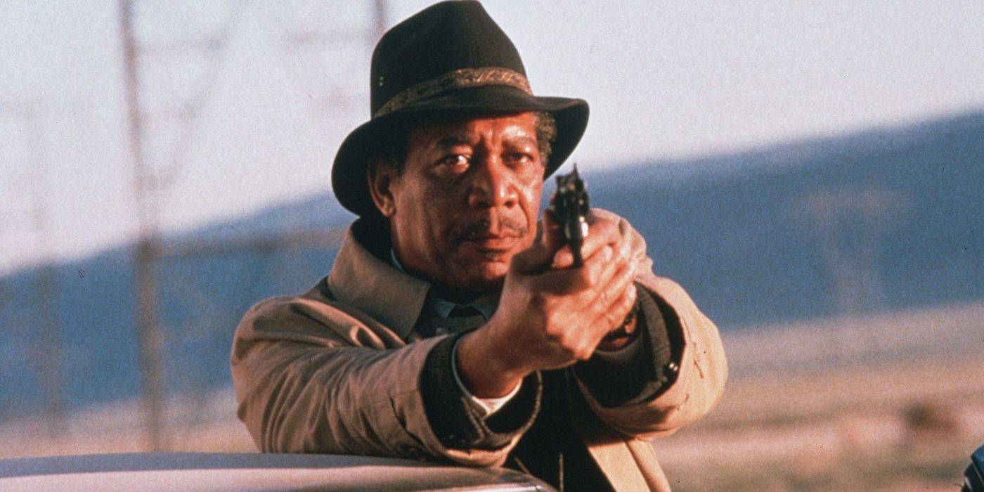 Morgan Freeman as Somerset in David Fincher's Se7en