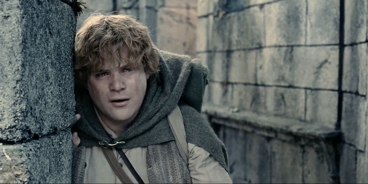 Samwise Gamgee giving a speech in 'The Lord of the Rings: The Two Towers'