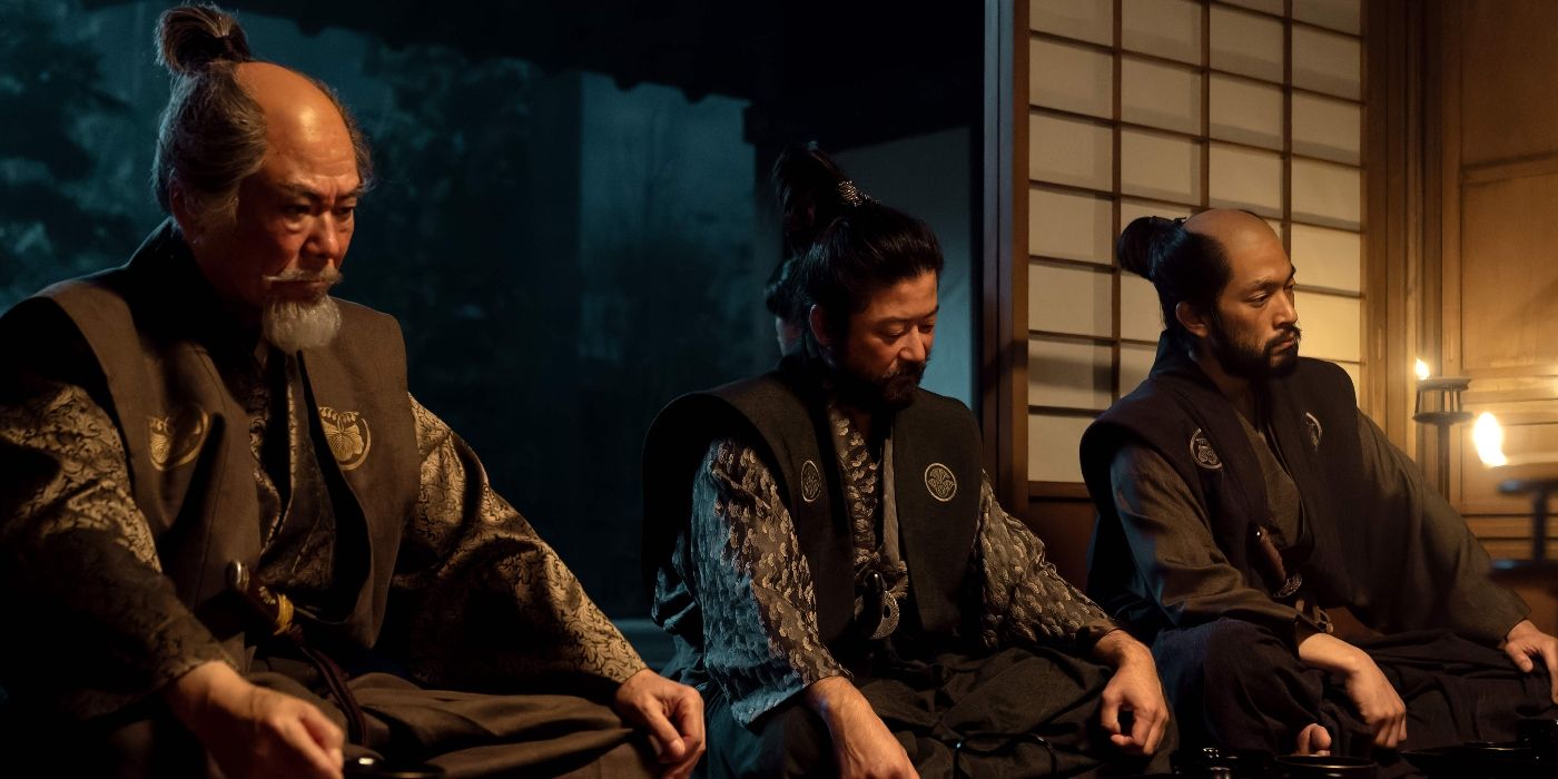 Tokuma Nishioka, Tadanobu Asano, and Shinnosuke Abe in Shogun Episode 8