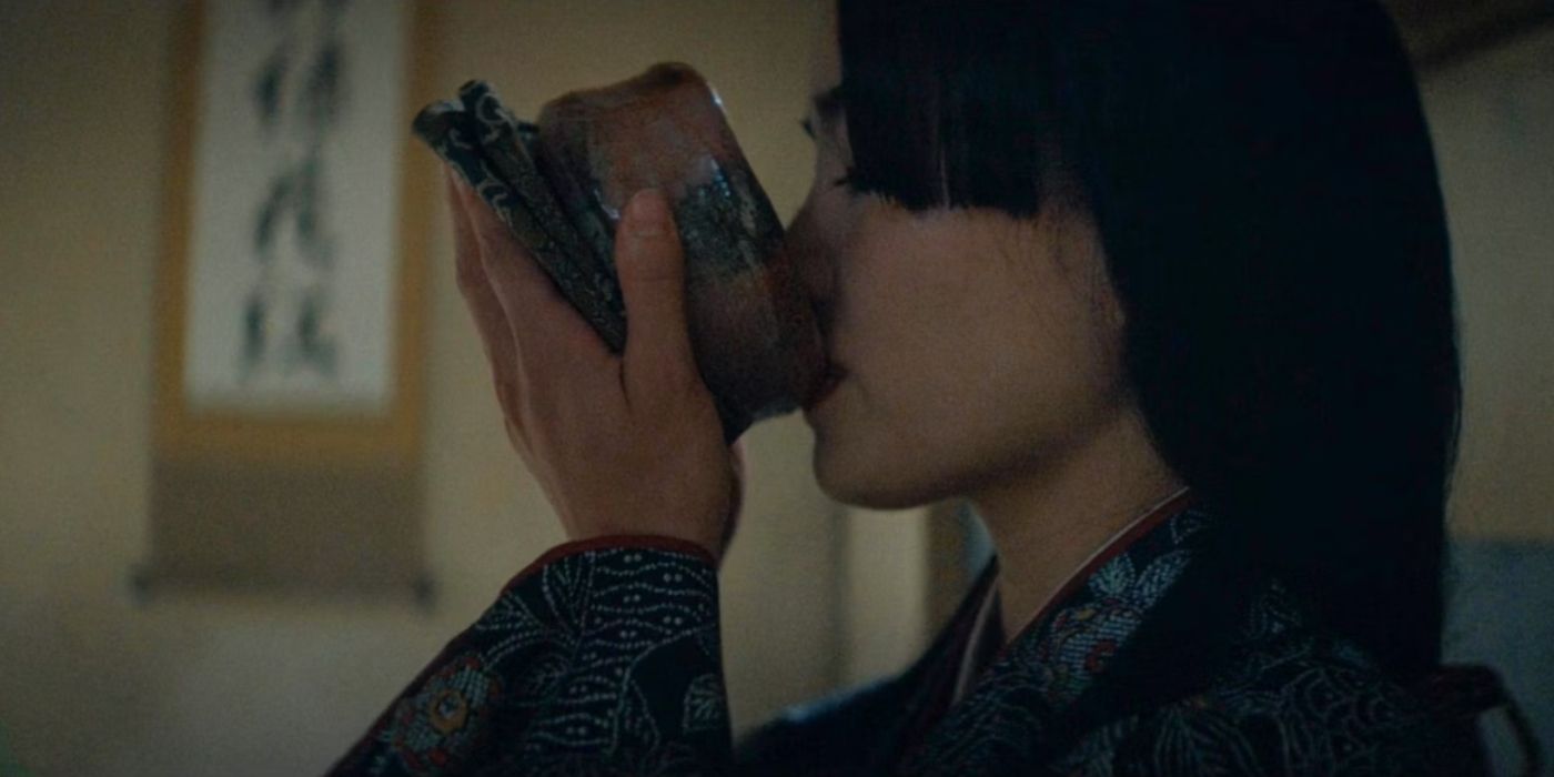 shogun mariko drinking tea ceremony