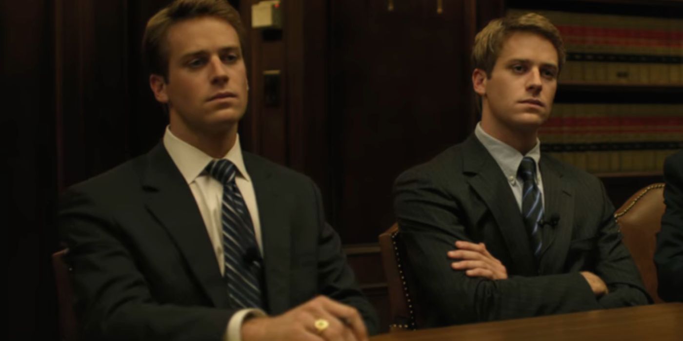 Tyler and Cameron Winklevoss, played by Armie Hammer, in &lsquo;The Social Network&rsquo;.