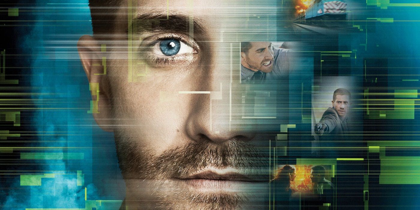 Jake Gyllenhaal as Captain Colter Stevens on a cropped Source Code poster