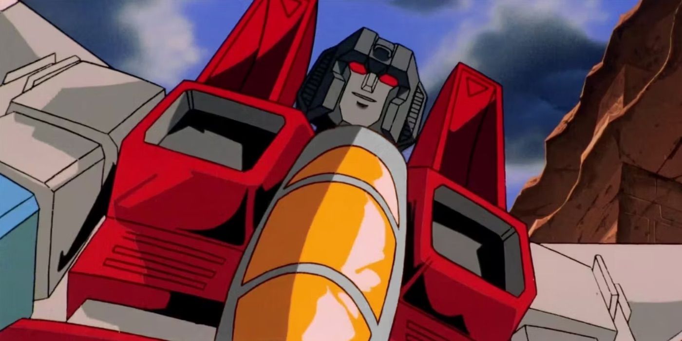 The robto Starscream smiling in G1 Transformers