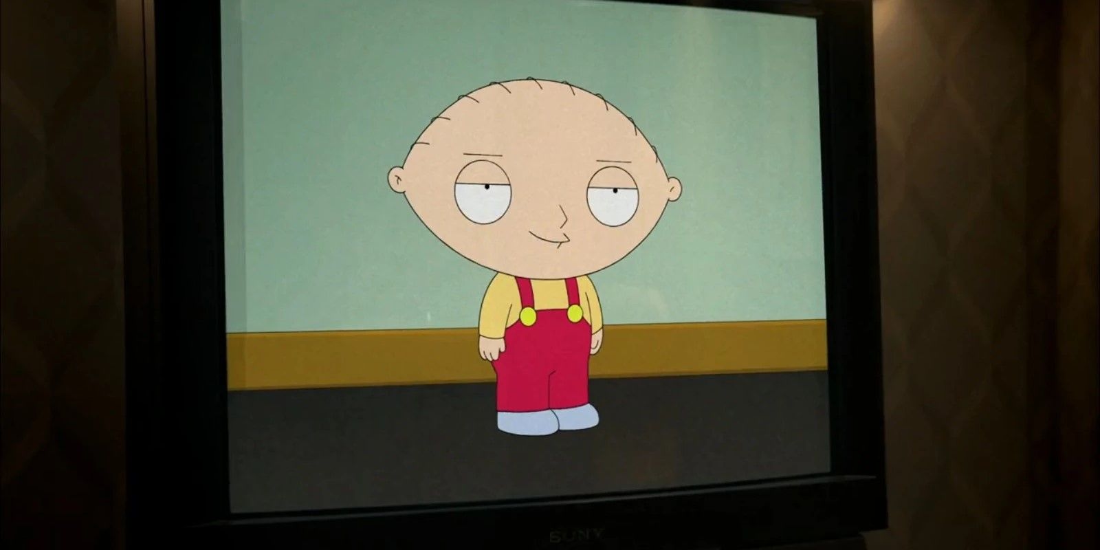 Stewie Griffin on a TV on 'Bones'
