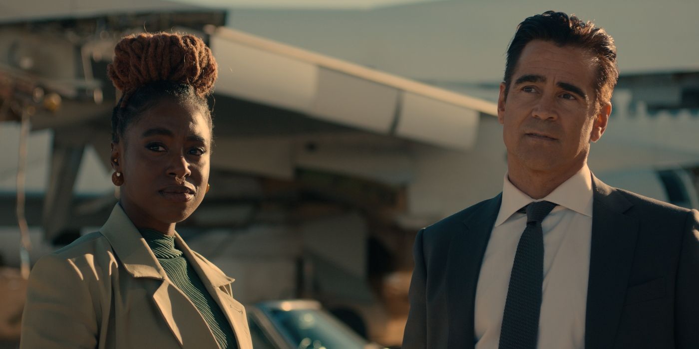 Colin Farrell and Kirby Howell-Baptiste in Sugar Episode 8