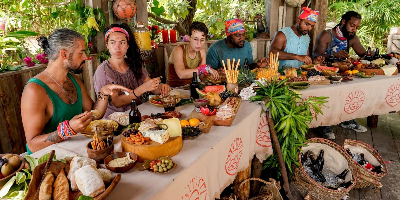 The Merge Feast on 'Survivor 41.'