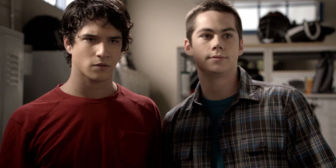 Tyler Posey and Dylan O'Brien in Teen Wolf 