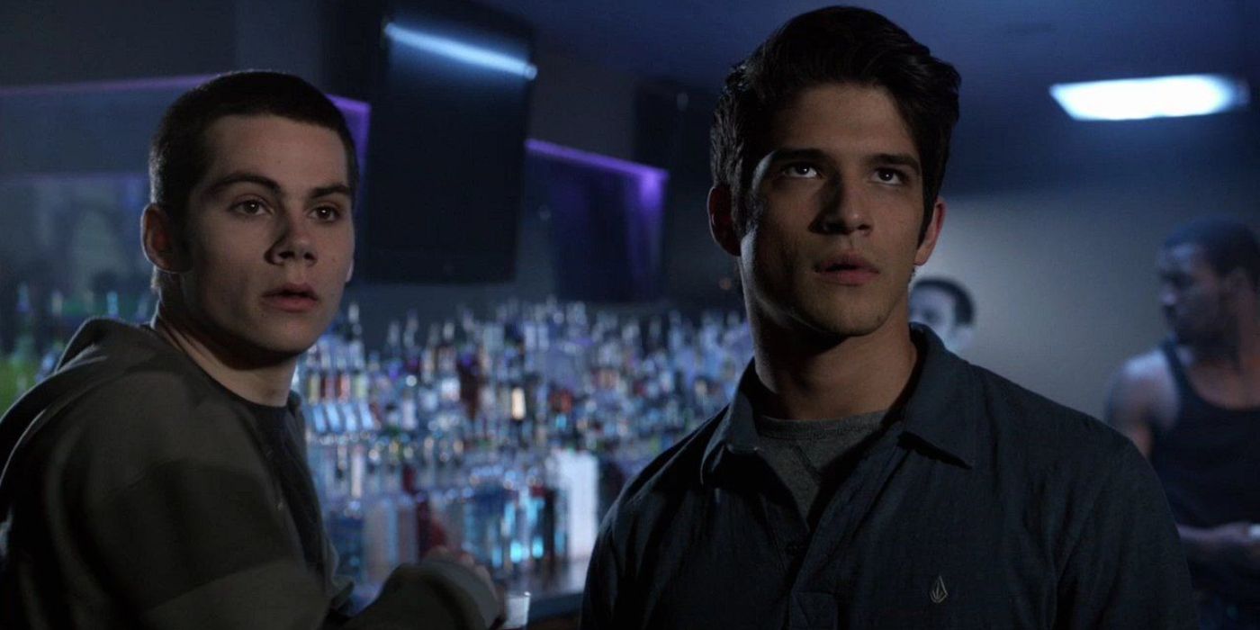 Dylan O'Brien and Tyler Posey in Teen Wolf