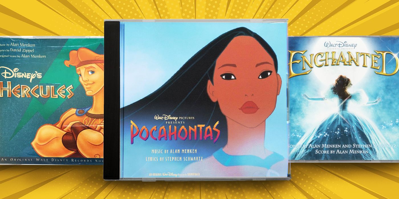 CD Covers of Pocahontas, Hercules and Enchanted 