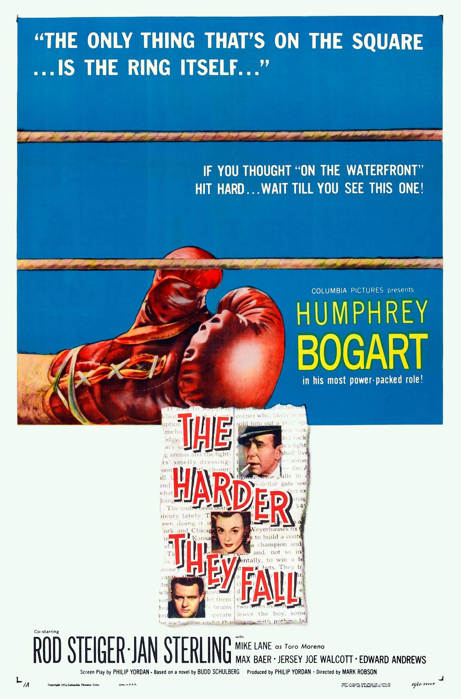 The Harder They Fall 1956 Film Poster