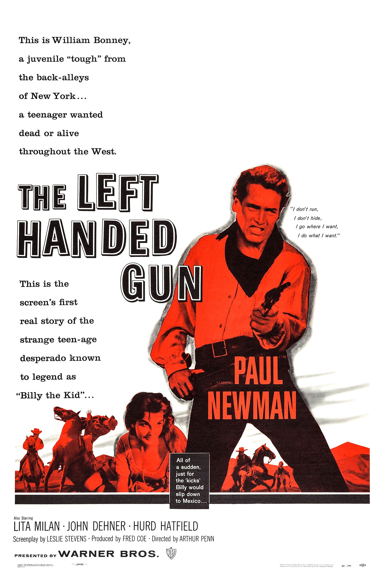 The Left Handed Gun Film Poster