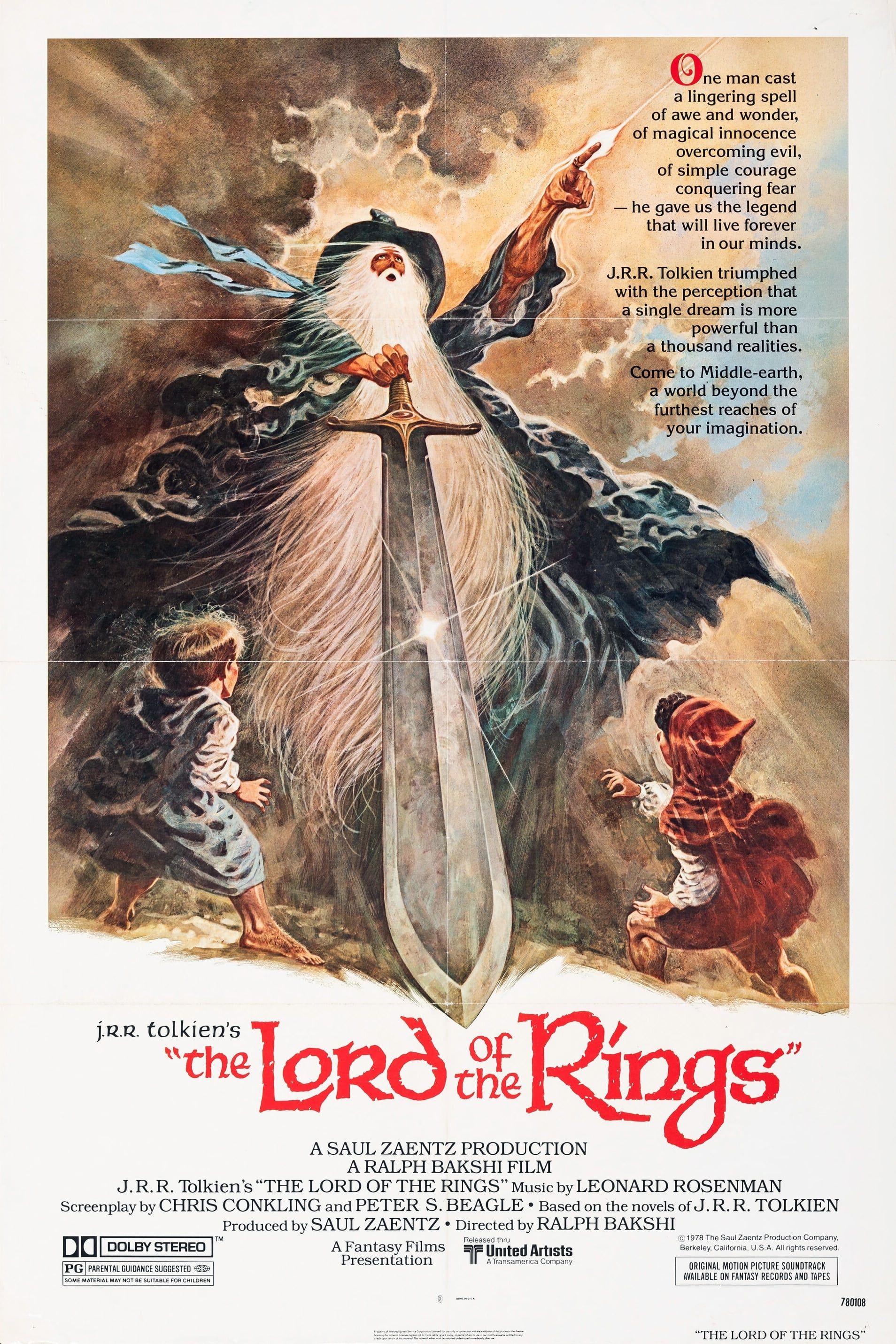 The Lord of the Rings 1978 Film Poster