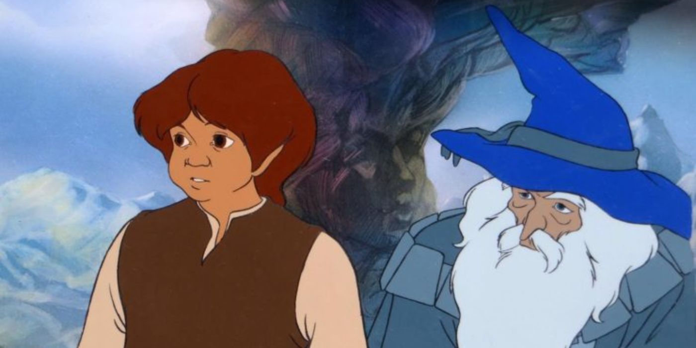 Frodo Baggins and Gandalf in Ralph Bakshi&rsquo;s Lord of the Rings