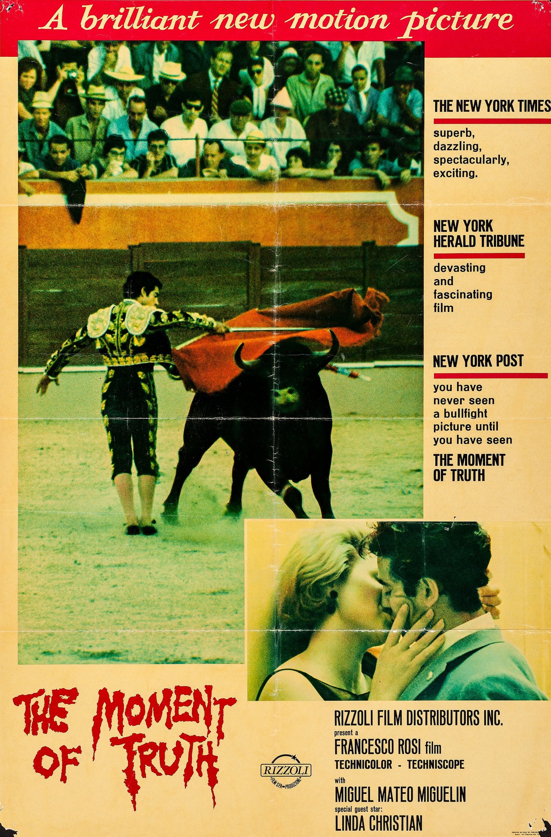 The Moment of Truth 1965 Film Poster