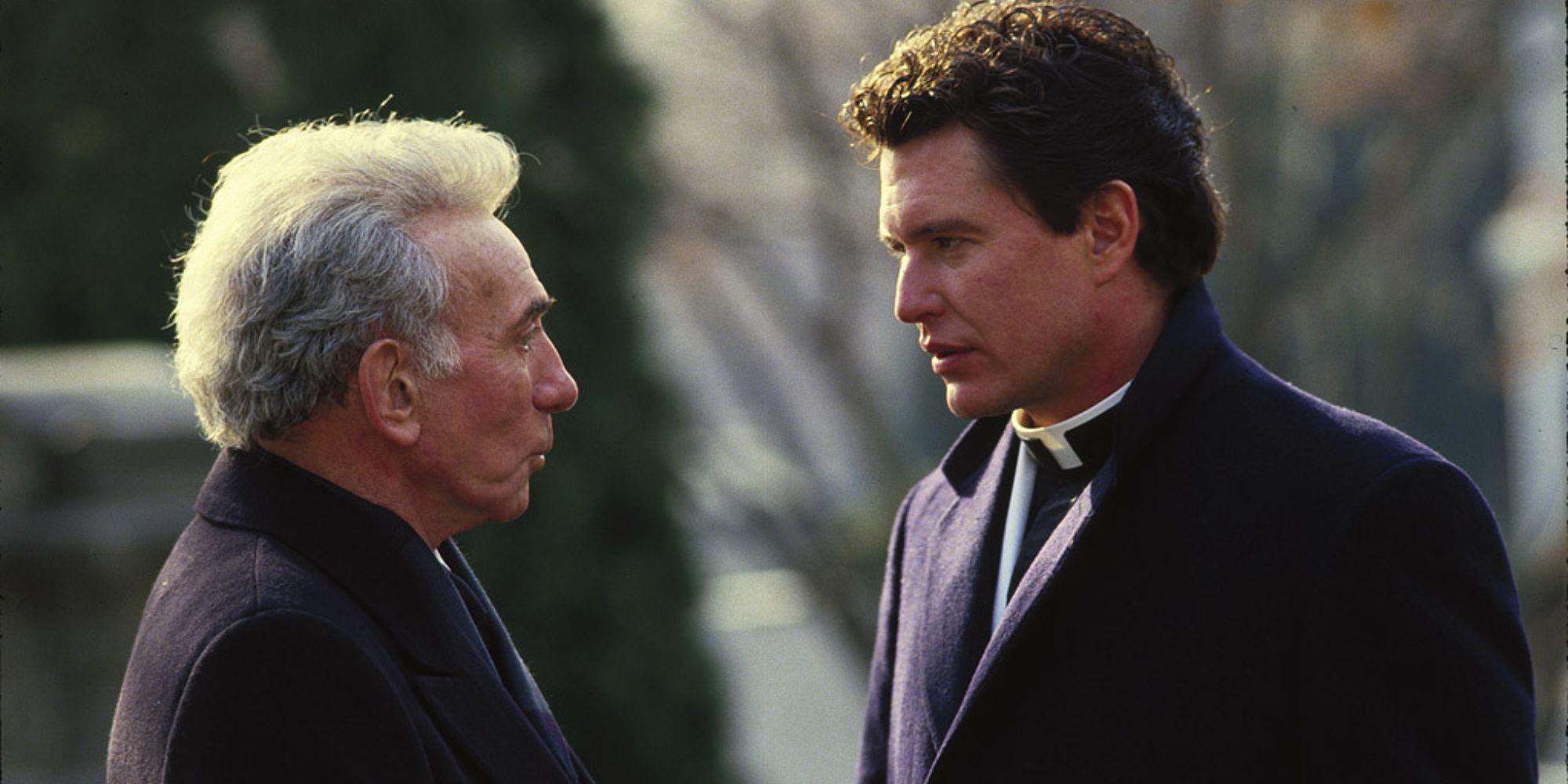 Tom Berenger and Dane Clark in Last Rites (1988)