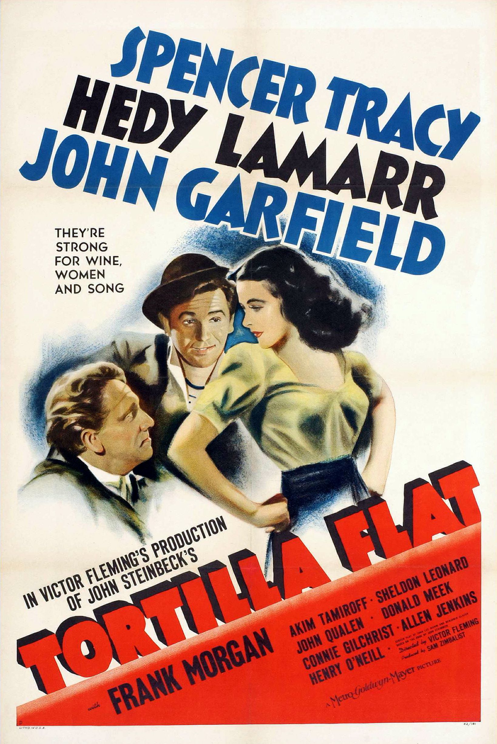 Tortilla plana cartel de la película de 1942