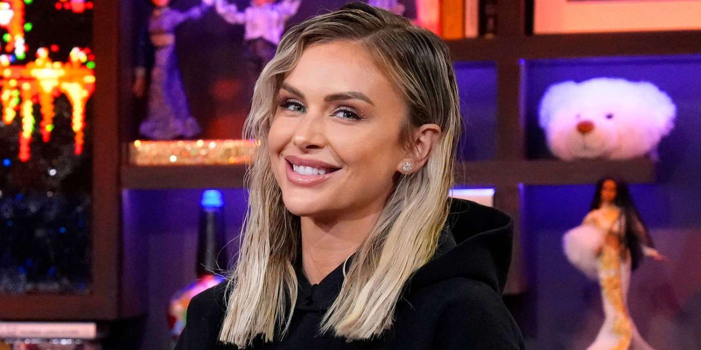 Vanderpump Rules Lala Kent appears on Watch What Happens Live, smiling at the camera