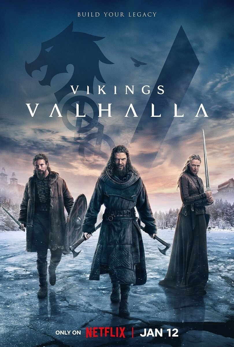 cartel del programa de televisión vikingos valhalla