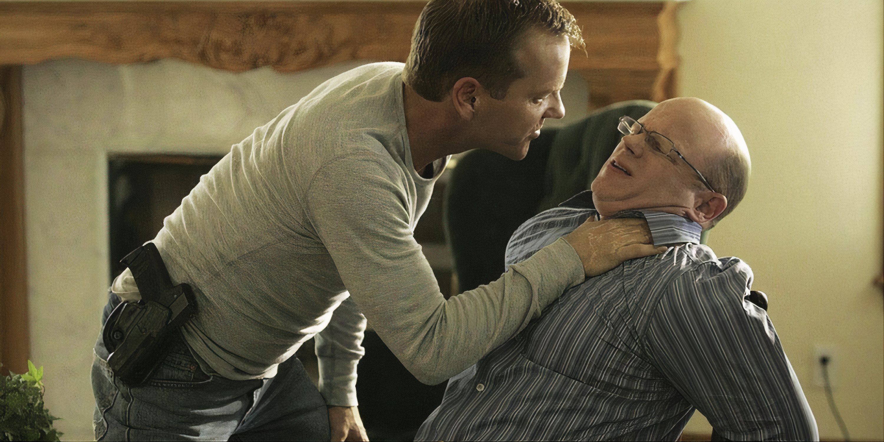 Keifer Sutherland interrogating a man in 24