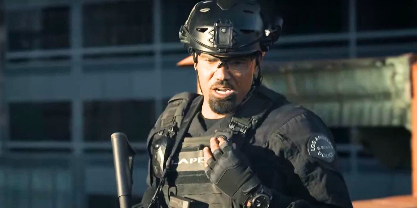 Hondo, played by Shemar Moore, speaks on his radio on S.W.A.T.