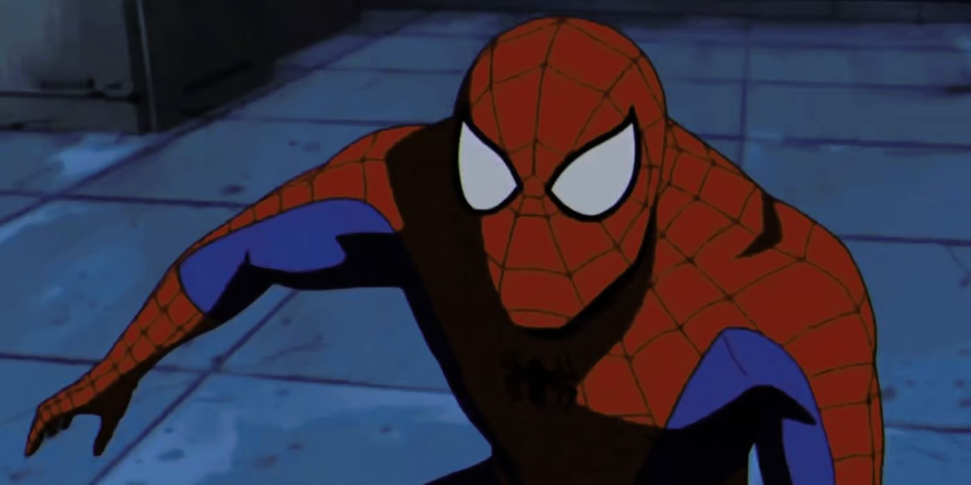 a close-up of Spiderman in X-Men '97