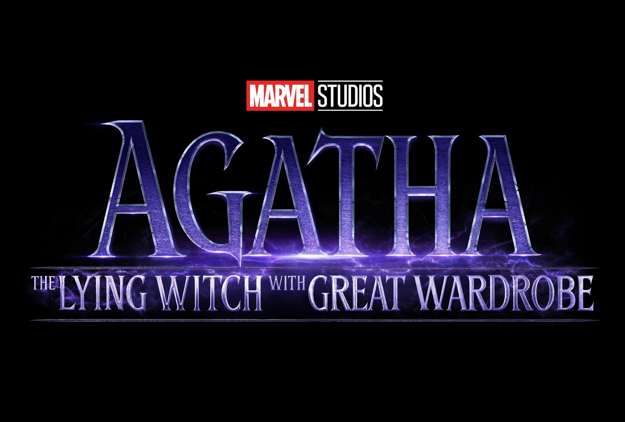 Um novo título da série Agatha da Marvel que diz "Agatha A Bruxa Mentirosa com Grande Guarda-Roupa"