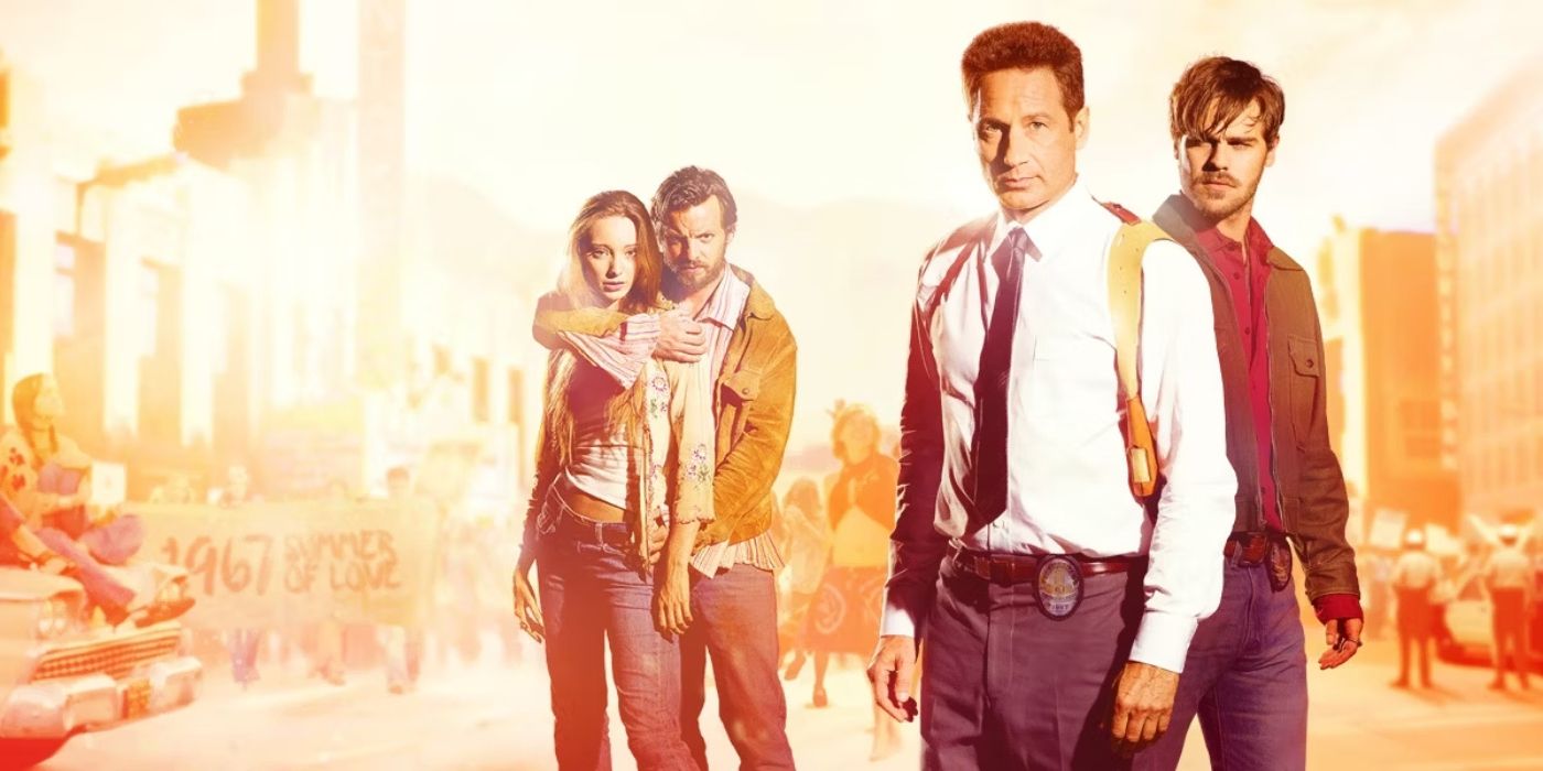 The cast of Aquarius in a poster for the series