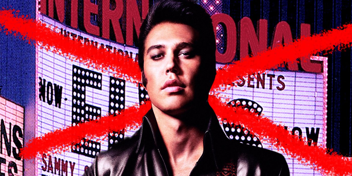 Austin Butler as Elvis Presley in Elvis looking at the camera in a glamor shot.?