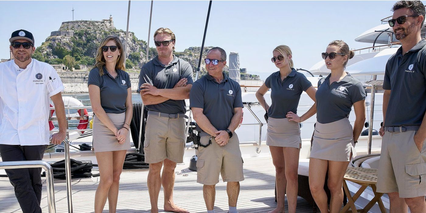 The cast of the first season of “Below Deck Sailing Yacht”.