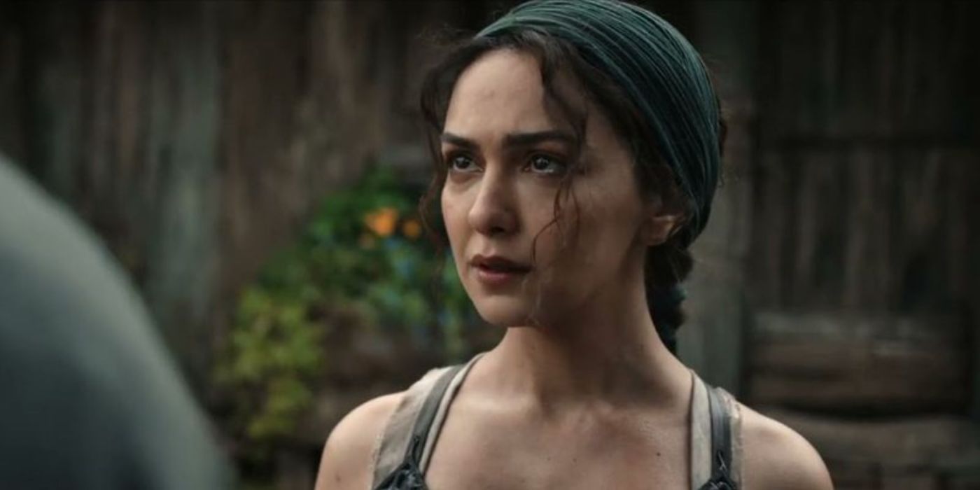 Bronwyn, played by Nazanin Boniadi, in 'Lord of the Rings: Rings of Power.'